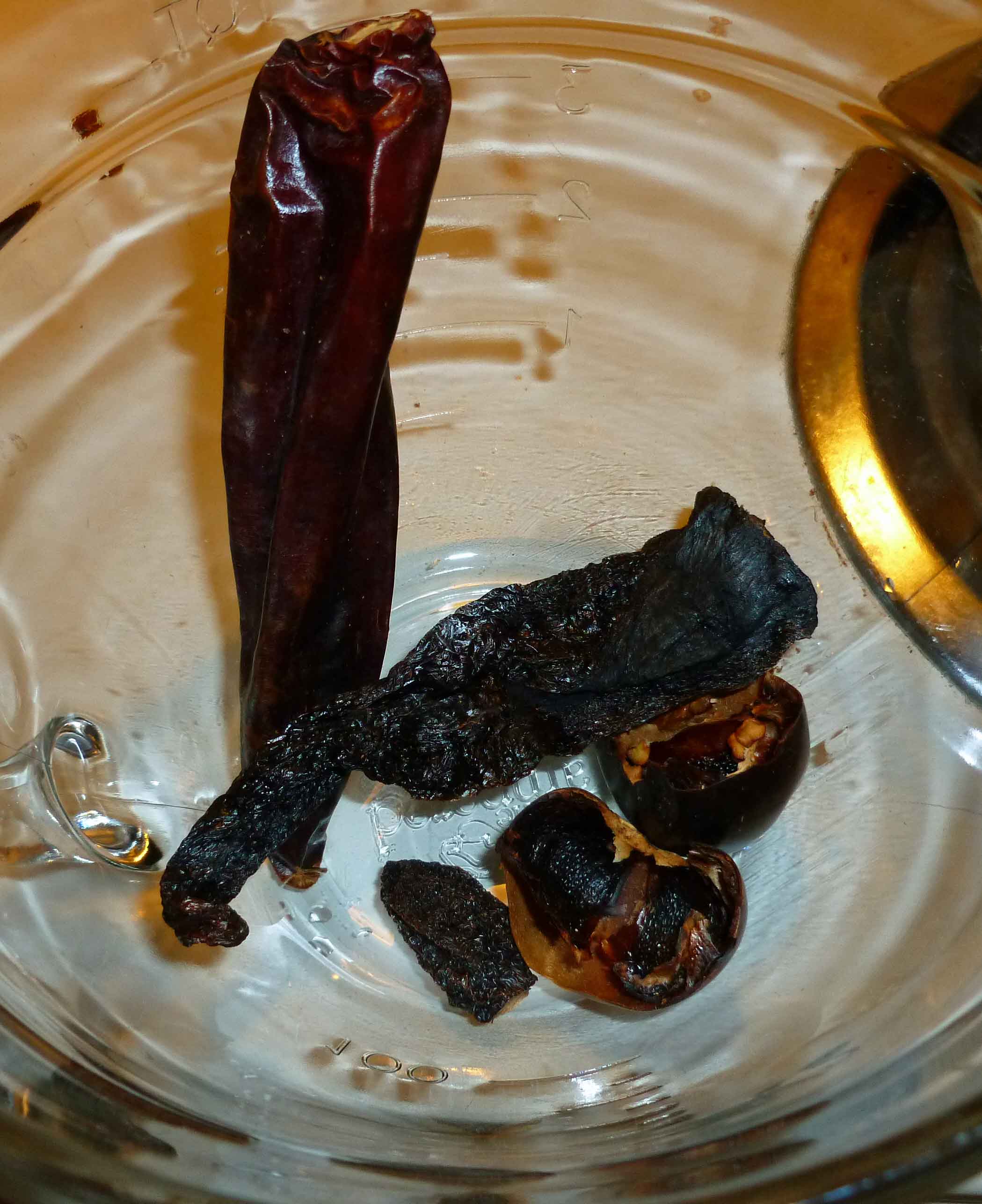 Dried Peppers before chopping and re-hydrating