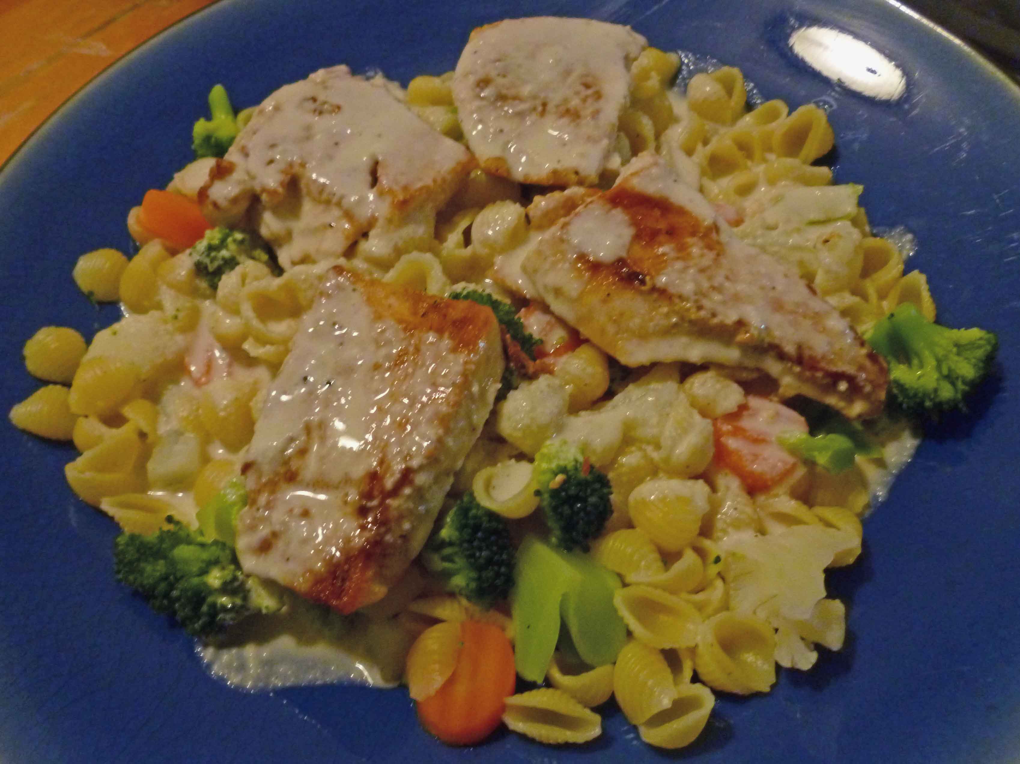 Chicken Primavera Alfredo