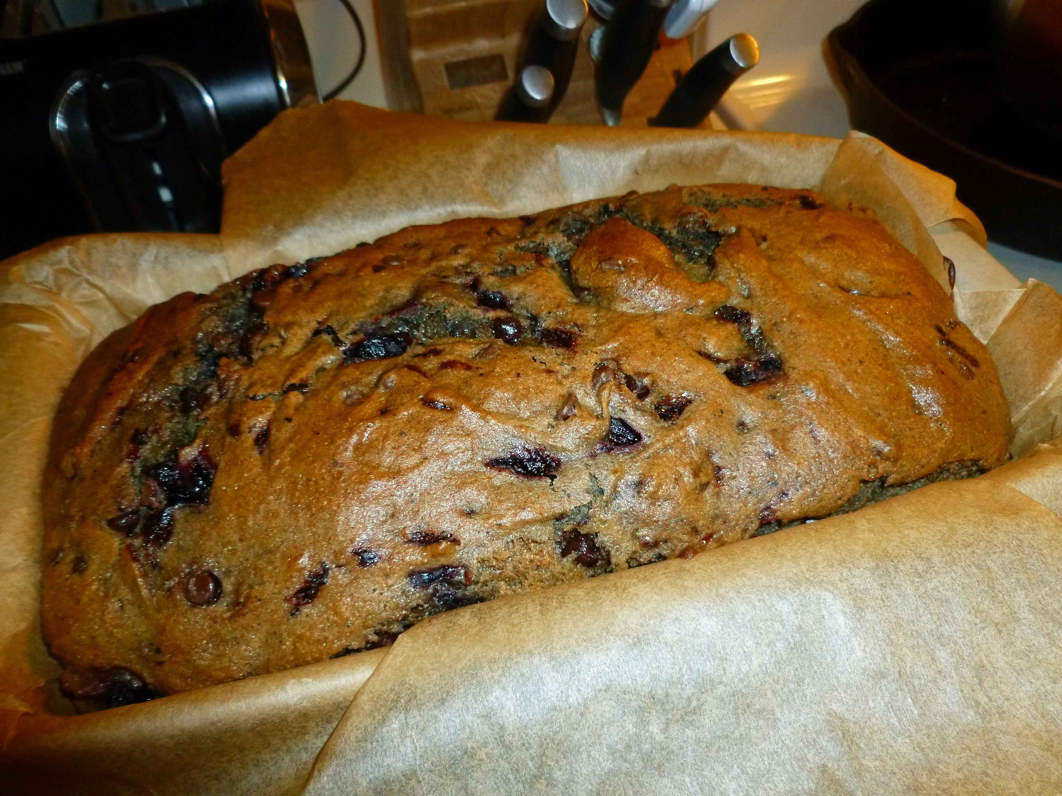 Baked Loaf in Parchment Lined Pan