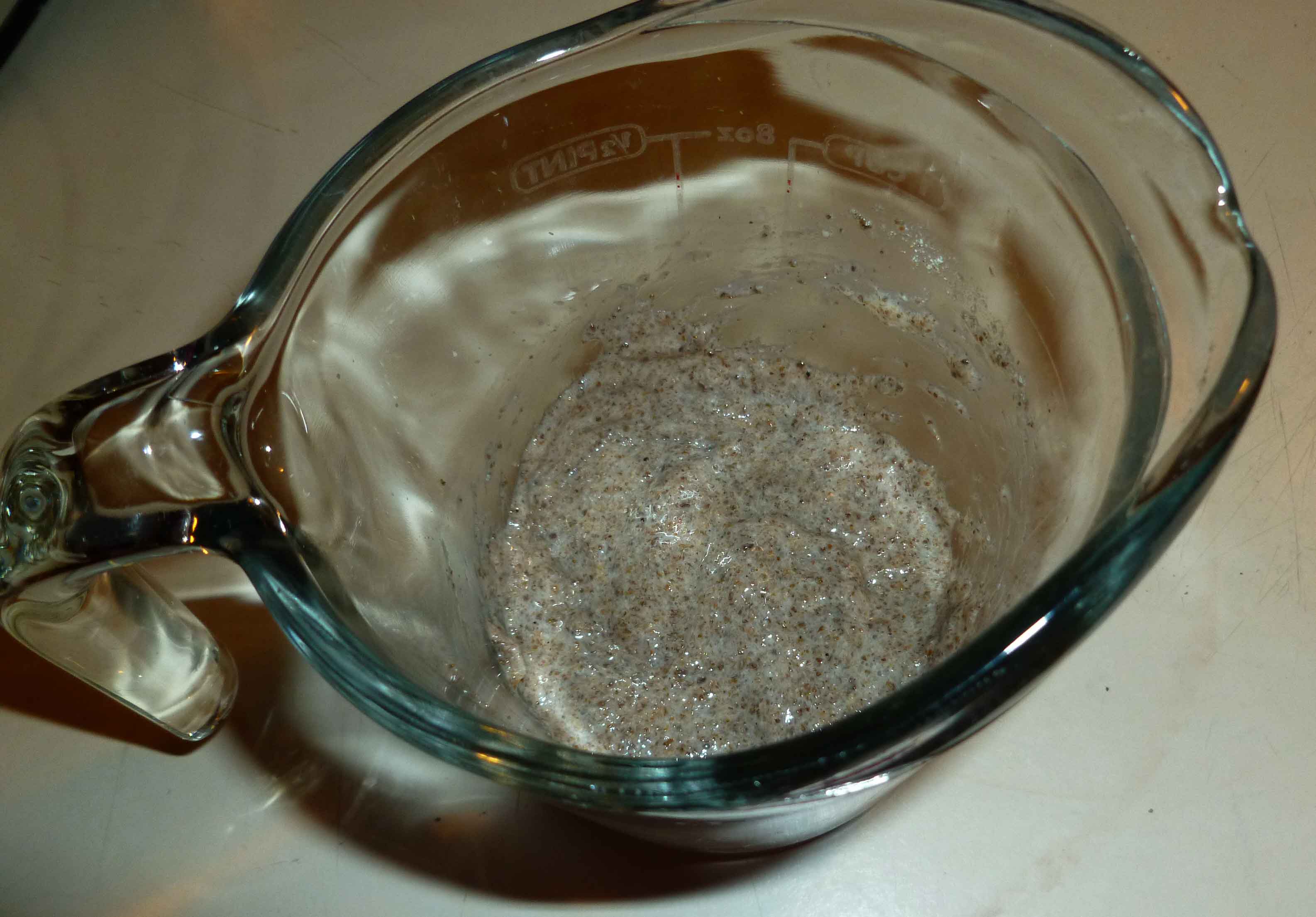 Chia and Water to form chia egg