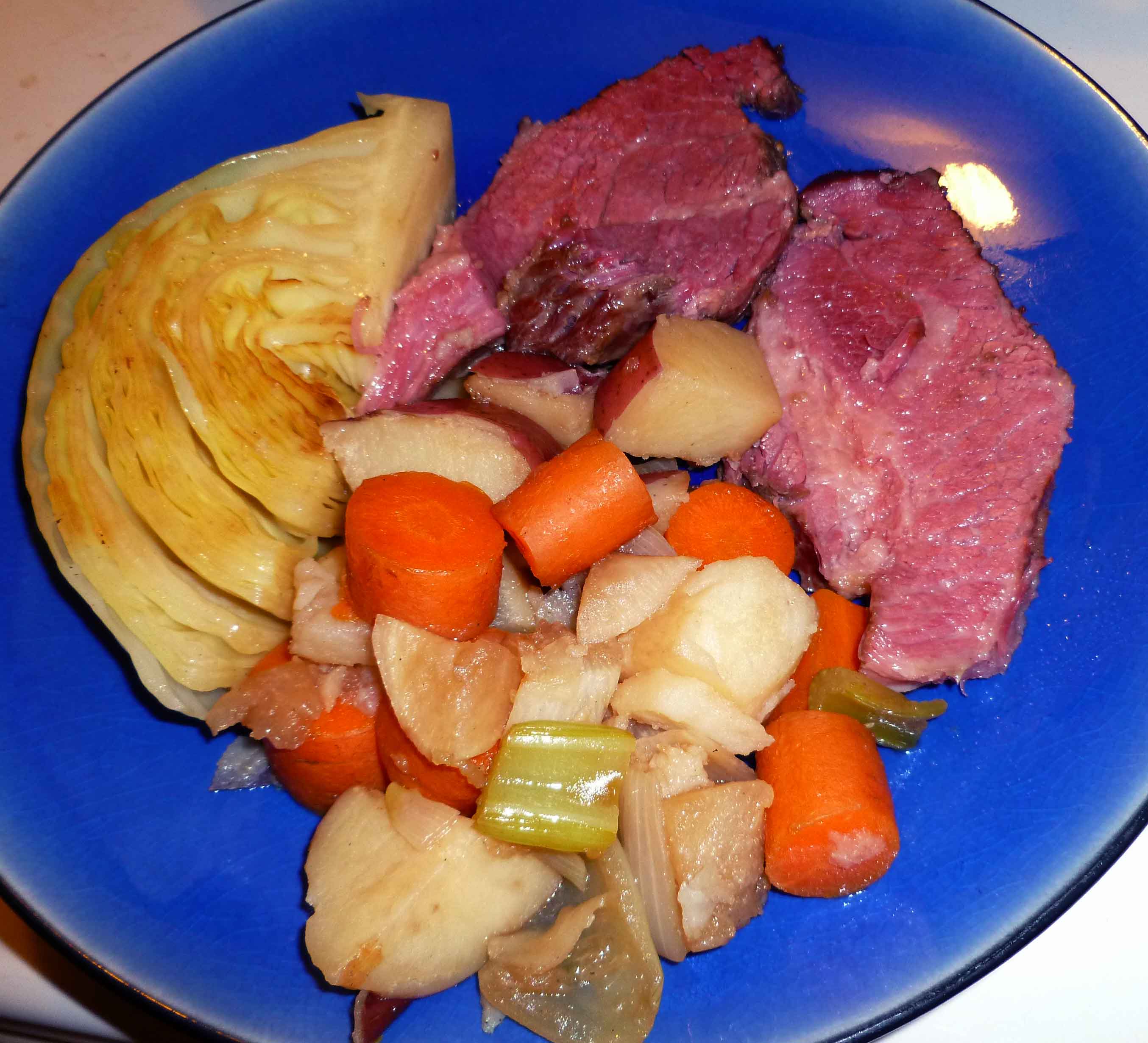 Stout Braised Corned Beef and Cabbage