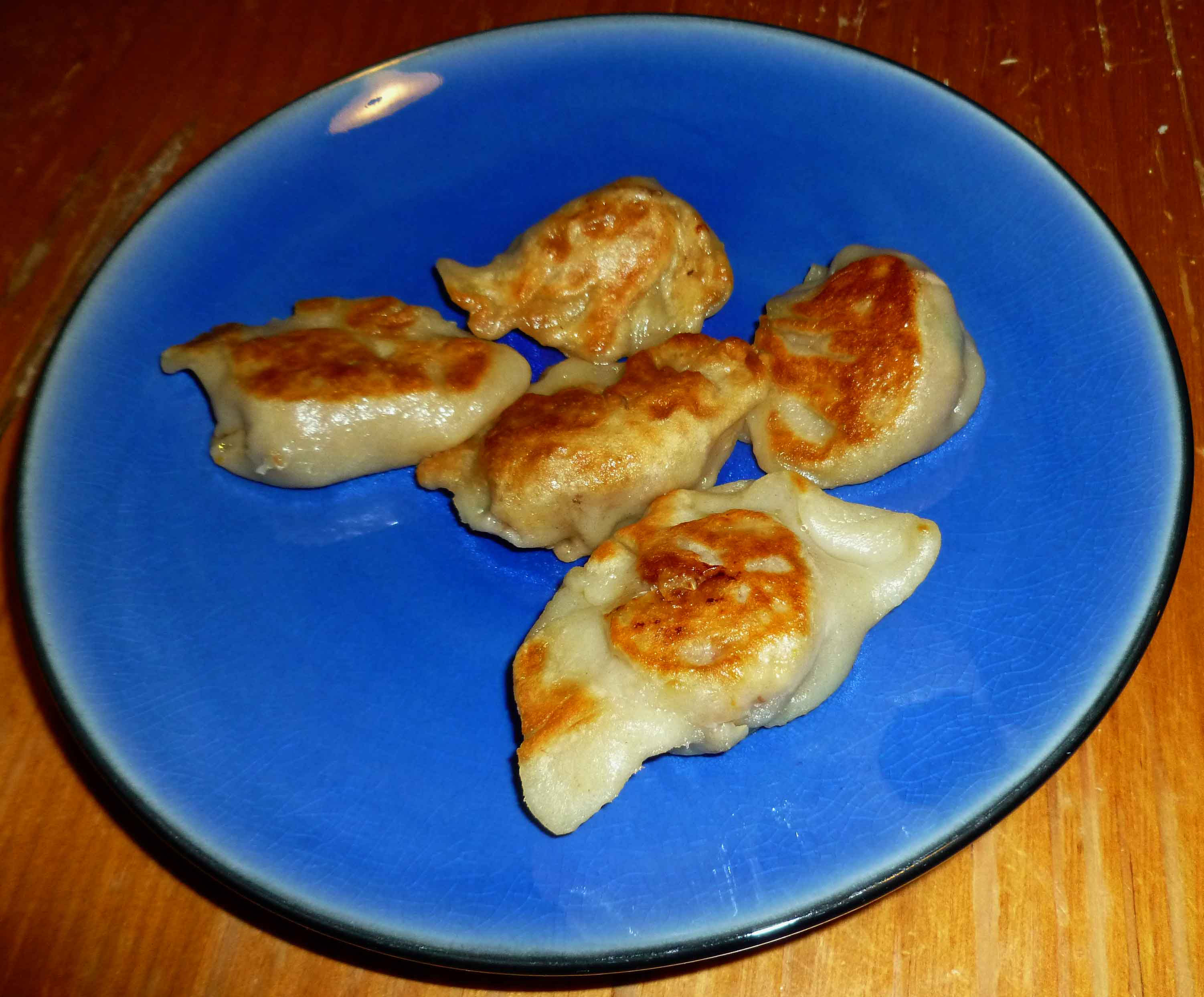 Pork Peking Ravioli (aka Potsticker, Wonton, Gyoza, etc.)  (Pan fried)