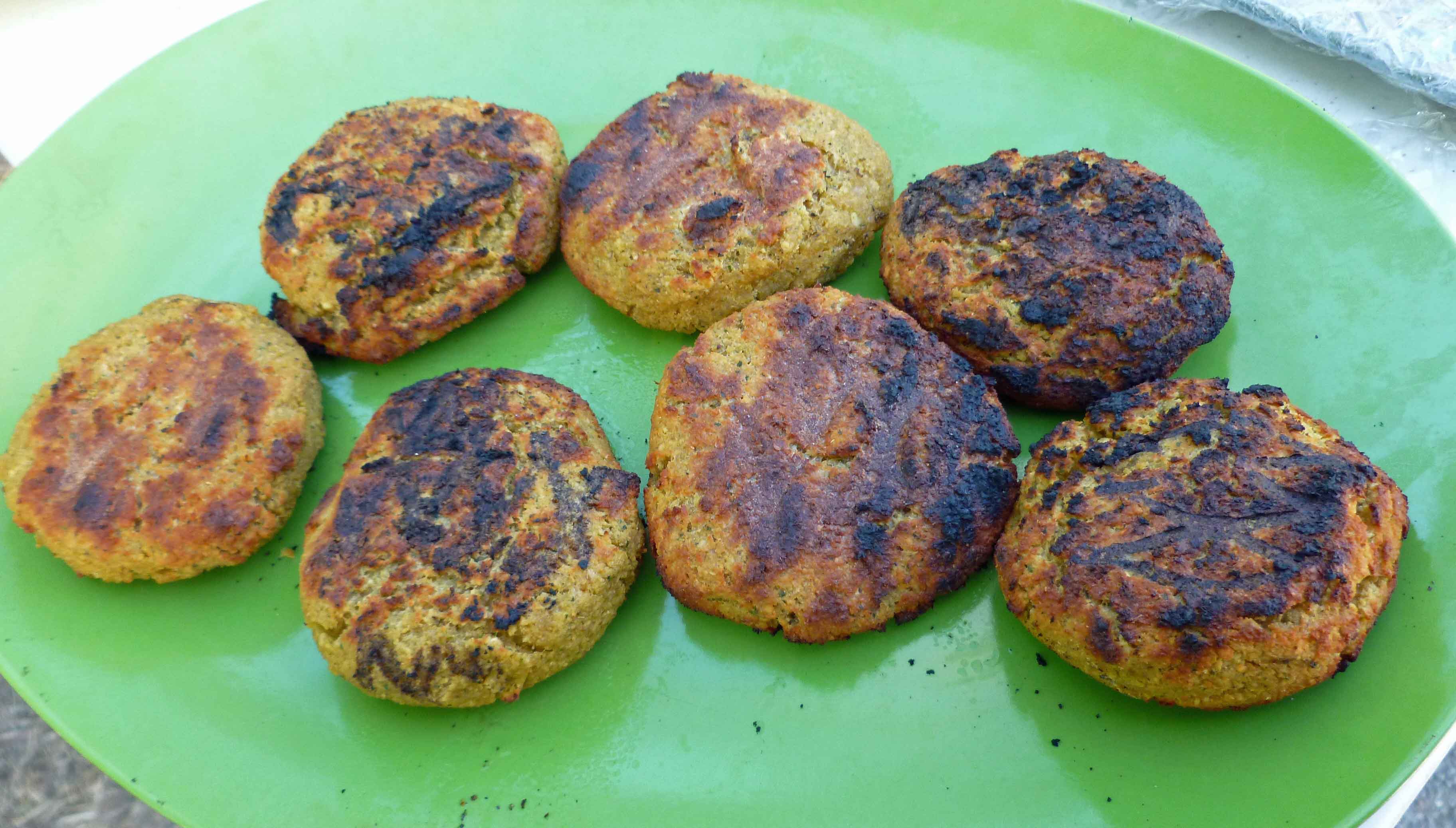 Grilled Falafel Burgers