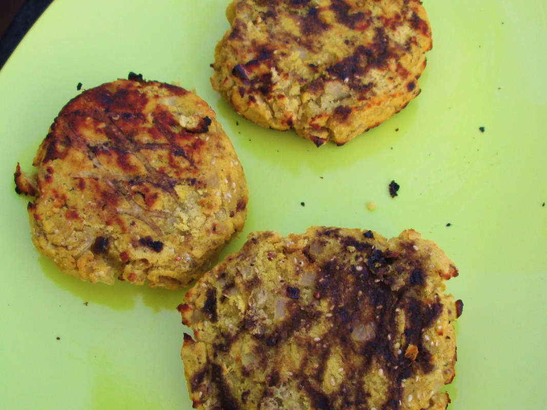 Lentil Burgers with Authentic Grill Marks