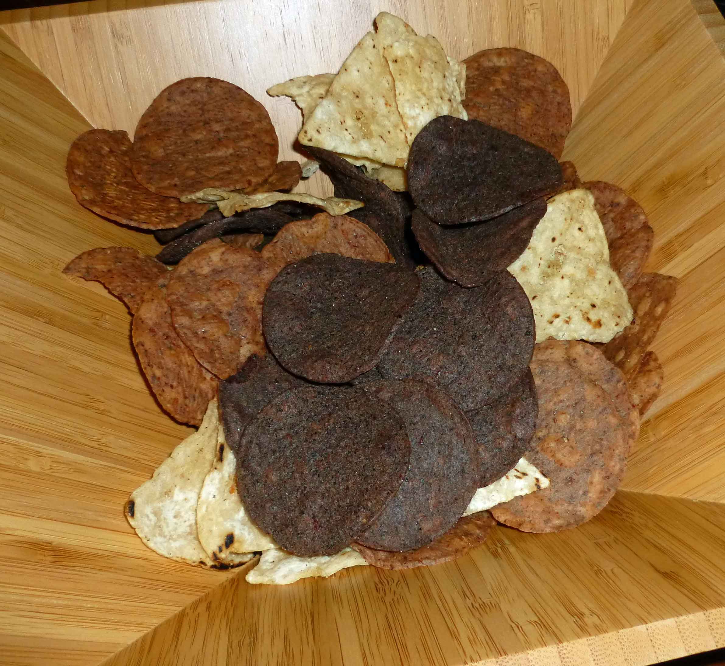 Three Varieties of Beanitos in a bowl