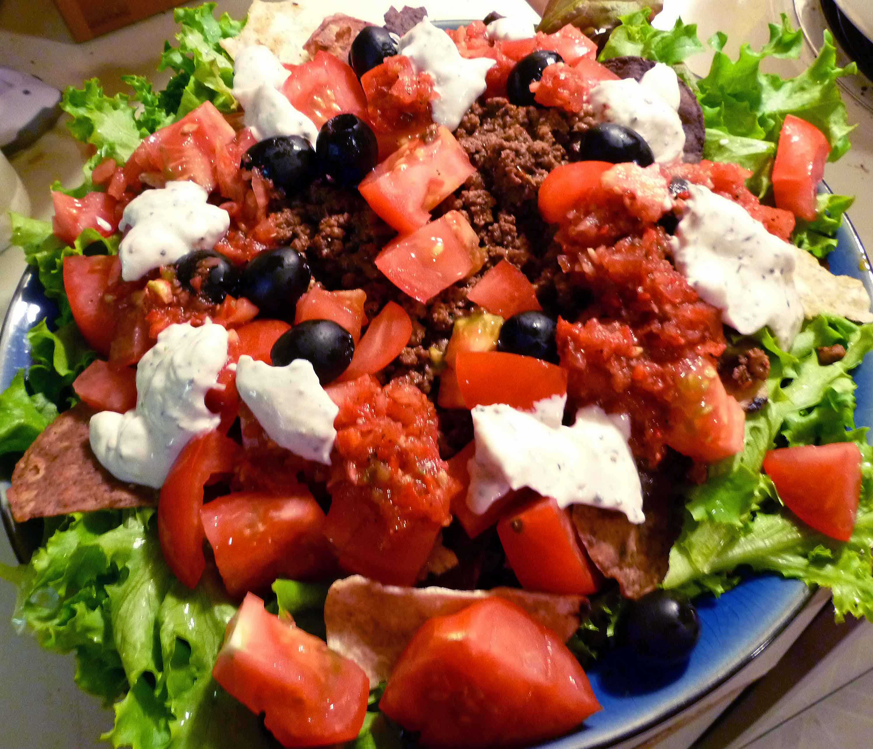 Taco Meat used in a Taco Salad