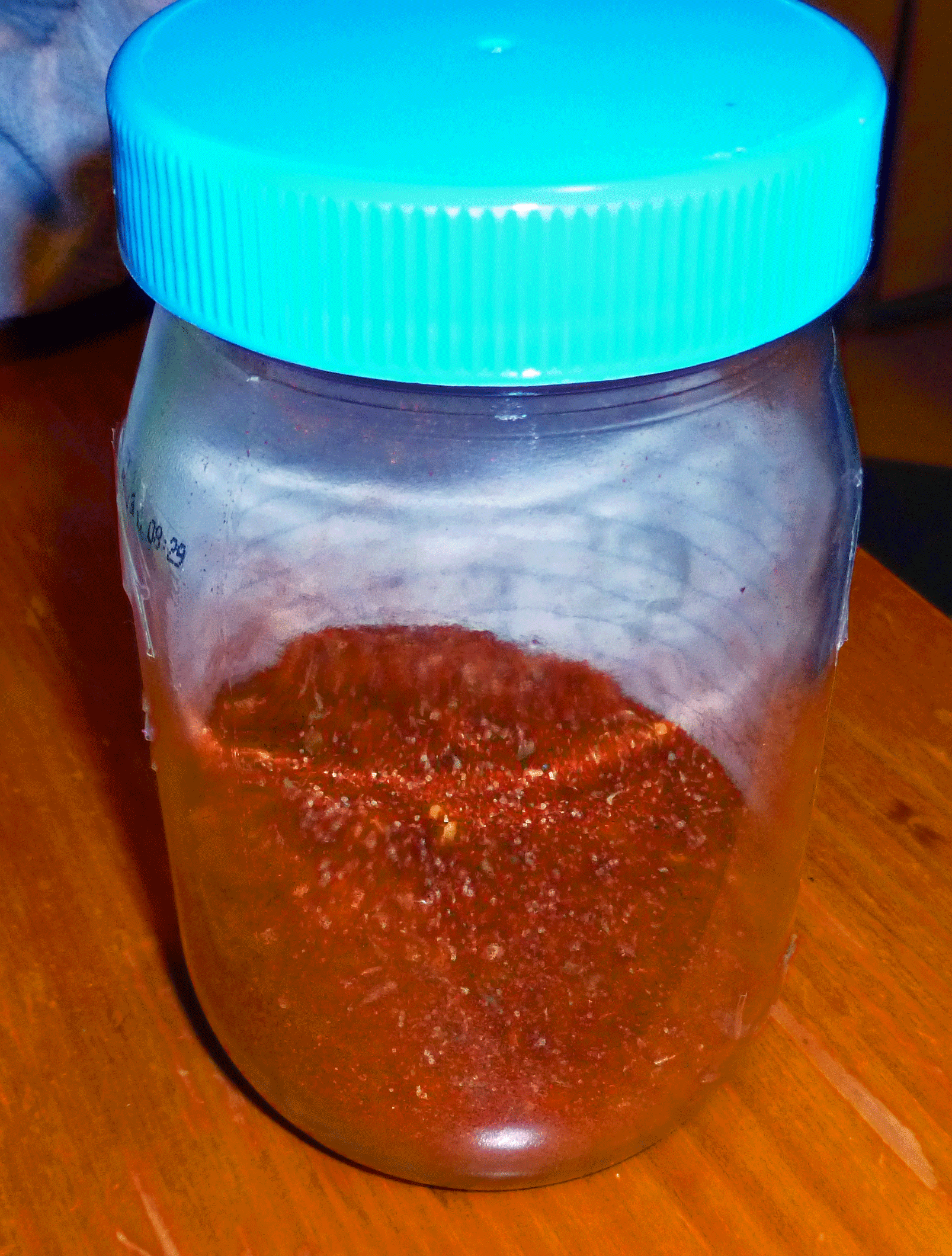 Taco Seasoning saved in repurposed Earth Balance Mindful Mayo Jar