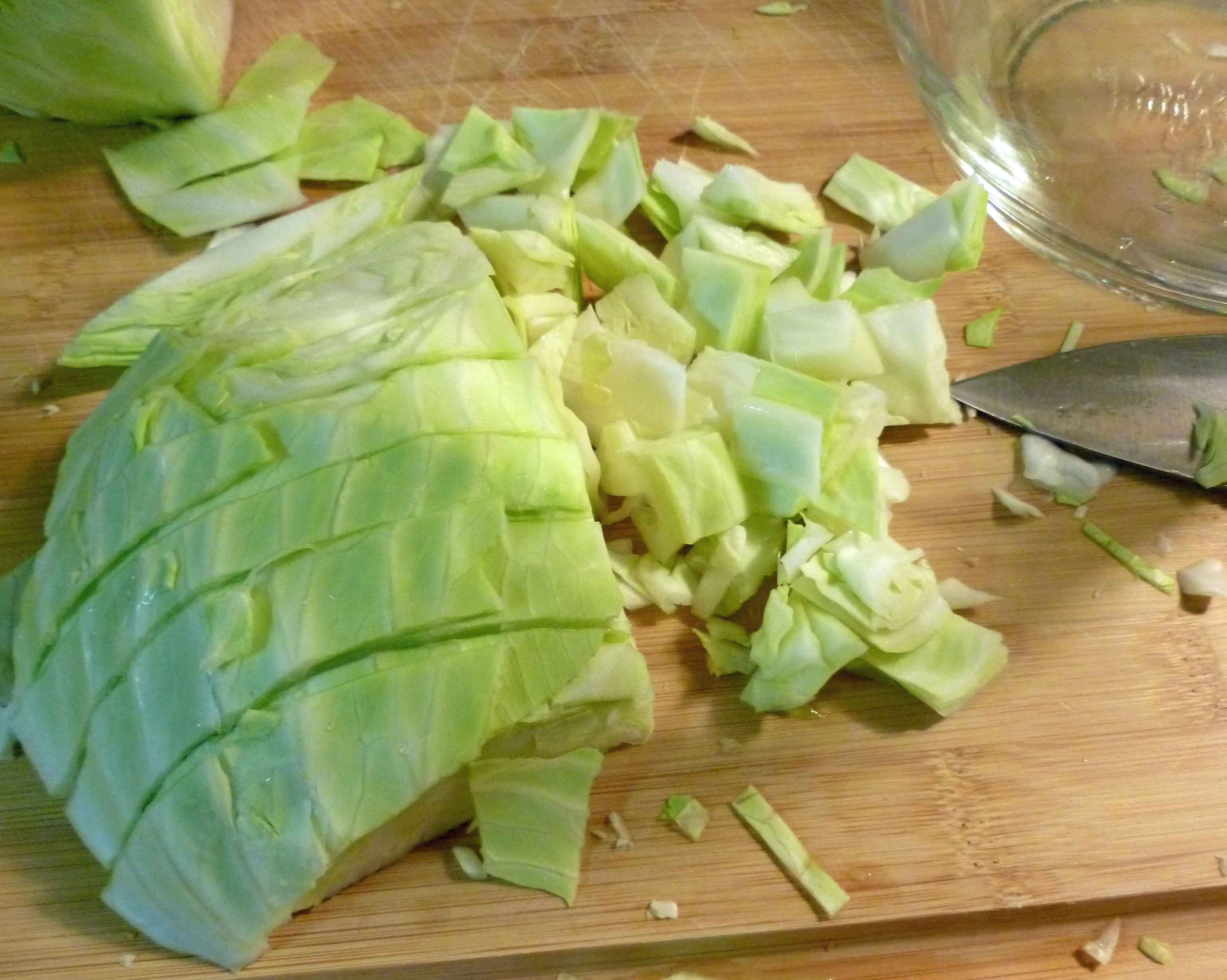 Chopped cabbage