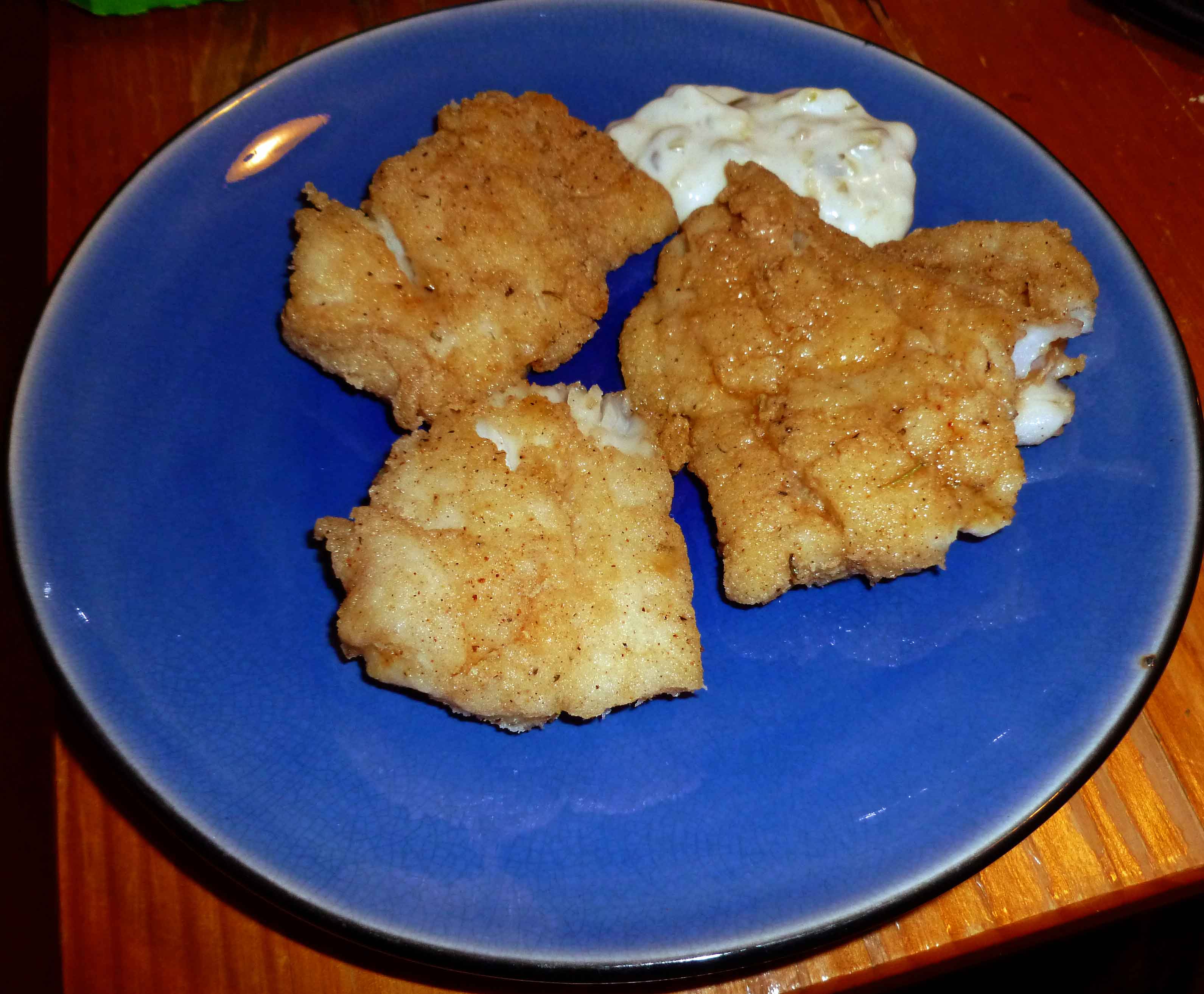 Pan-fried Haddock with Tartar Sauce 