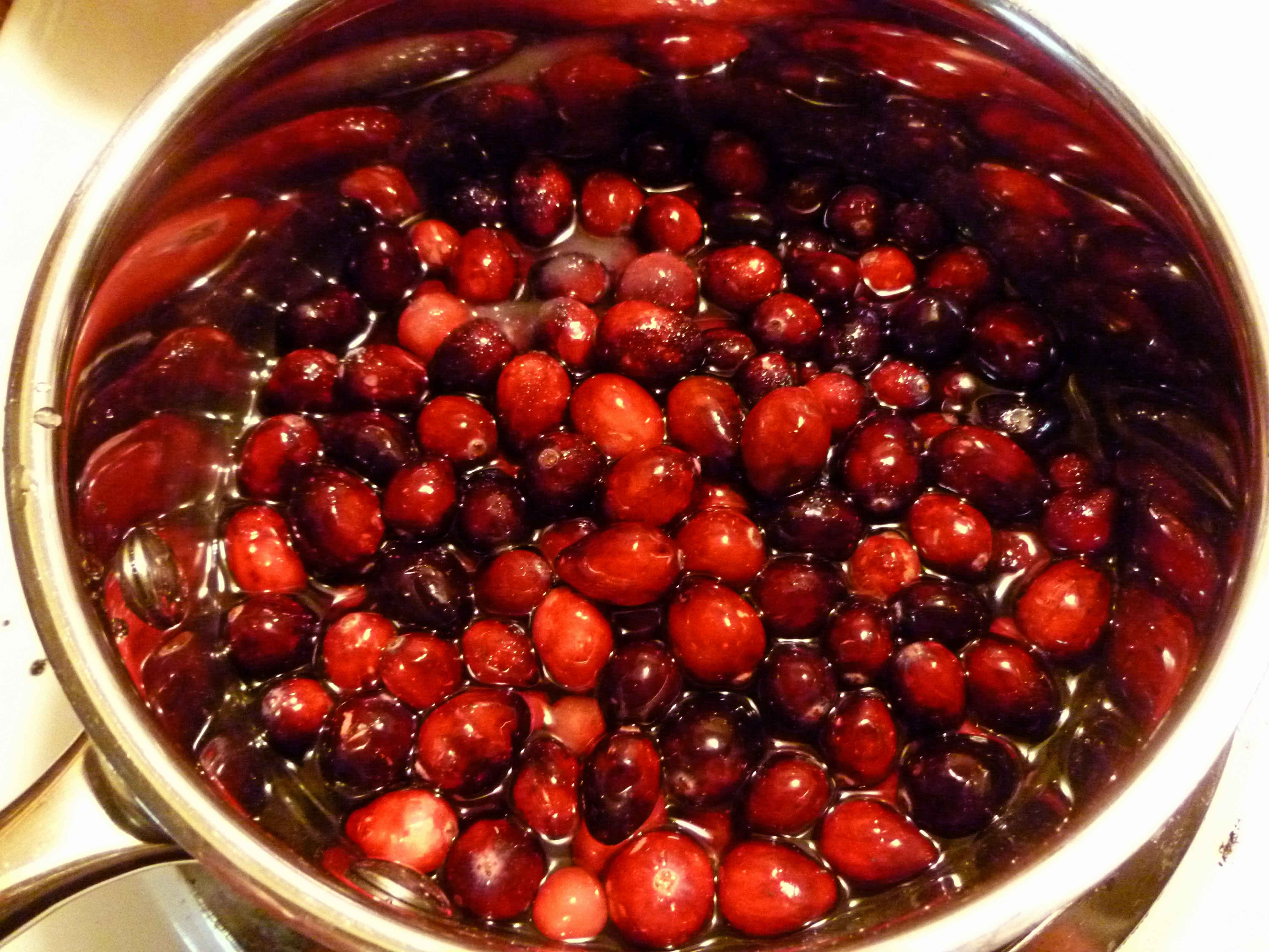 Cranberries in Sugar and Water