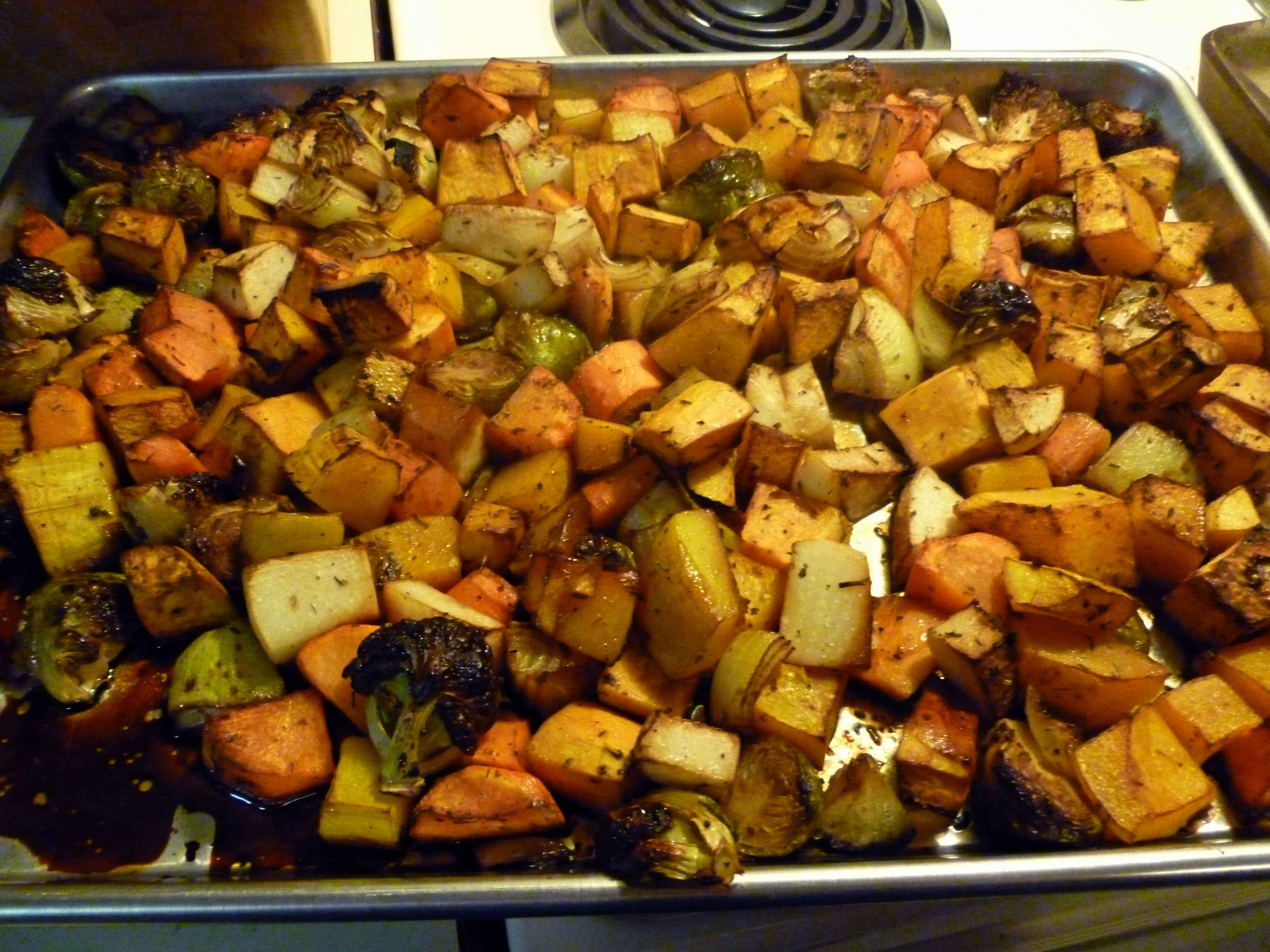 Veggies after roasting 