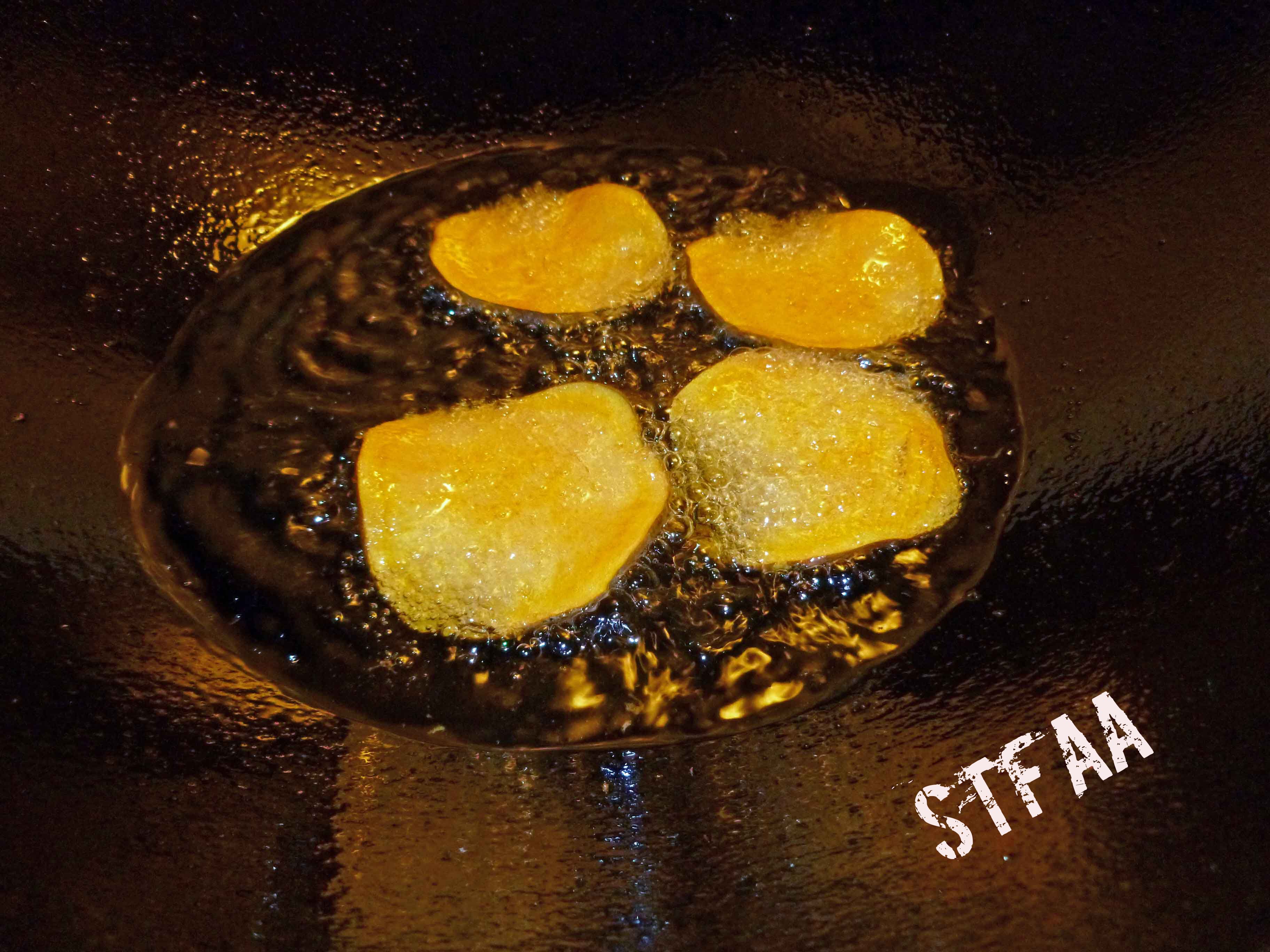 Sweet Potato frying