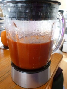 Apple Cranberry Habanero Hot Sauce pureed until smooth