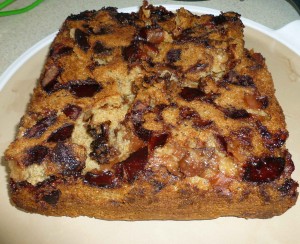 Apple Cake after removal from pan