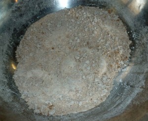 Dry ingredients well combined