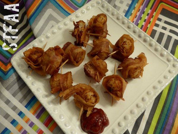 Bacon-Wrapped Potato Bites