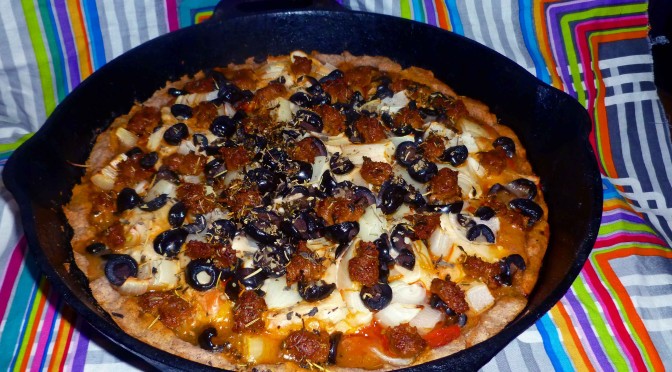 Deep Dish Cast Iron Skillet Pizza