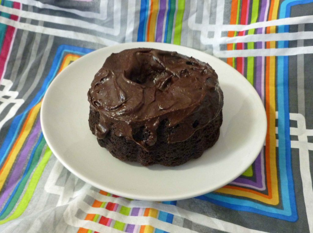 Chocolate Mini Bundt Cake with Chocolate Cinnamon Frosting