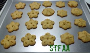 Spritz or Cookie Press Cookies after baking