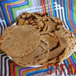 Garlic Sorghum Flatbreads except the two I ate while cooking :)