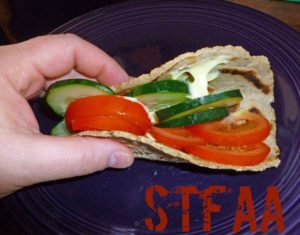 See how bendy and pliable the flatbreads are!