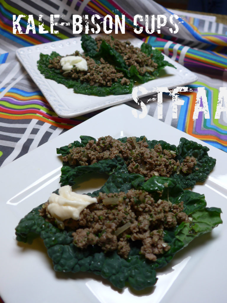 Kale-Bison Cups