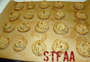 Samosa Spiced Potato Puffs after baking