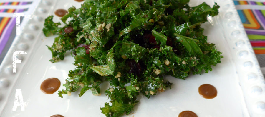 Kale, Cranberry, and Ginger Salad