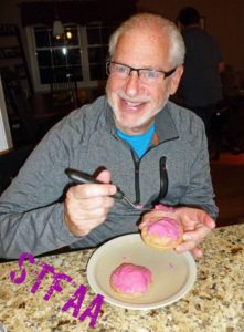 Our new chief decorator, Brian, Denise's father-in-law