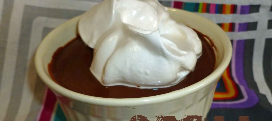 Chocolate Pudding with Whipped Topping, both Vegan and Gluten-Free!