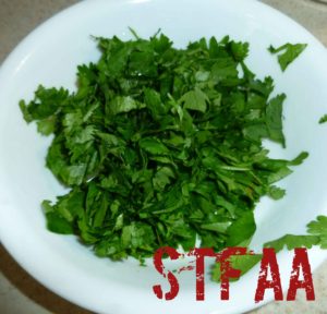 Chopped cilantro