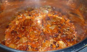 Instant Pot Black Beans and Rice after cooking in the Instant Pot