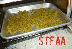 Strained out pepper skin and seeds before drying in the oven