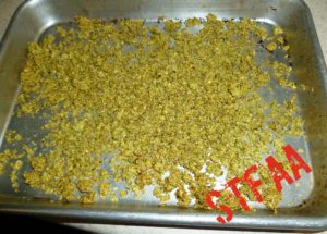 Pepper skins and seeds after drying 