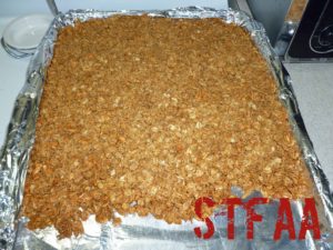 Chai Spiced Granola Bars after baking