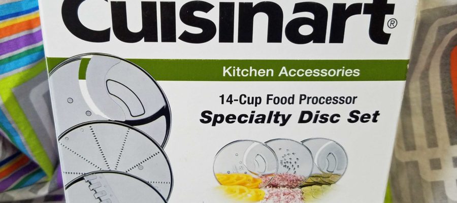 Cuisinart 3-Piece Specialty Disc Set - Extra Thick Slicing disc, Fine Grating disc, and French-Fry Cut disc.